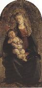Sandro Botticelli Madonna of the Rose Garden or Madonna and Child with St john the Baptist (mk36)